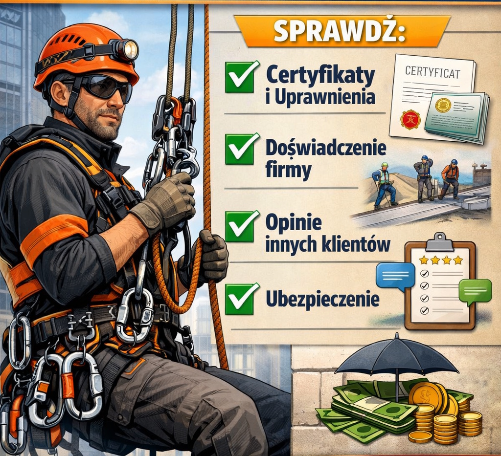 Jak wybrać wykonawcę prac wysokościowych
